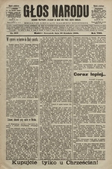 Głos Narodu : dziennik polityczny, założony w roku 1893 przez Józefa Rogosza (wydanie południowe). 1900, nr 290