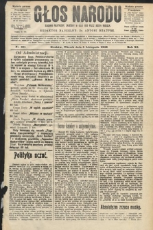 Głos Narodu : dziennik polityczny, założony w roku 1893 przez Józefa Rogosza (wydanie poranne). 1903, nr 301