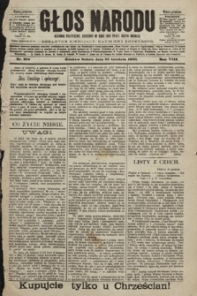 Głos Narodu : dziennik polityczny, założony w roku 1893 przez Józefa Rogosza (wydanie południowe). 1900, nr 296