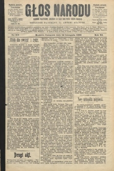 Głos Narodu : dziennik polityczny, założony w roku 1893 przez Józefa Rogosza (wydanie poranne). 1903, nr 310