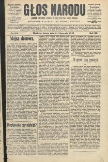 Głos Narodu : dziennik polityczny, założony w roku 1893 przez Józefa Rogosza (wydanie poranne). 1903, nr 319