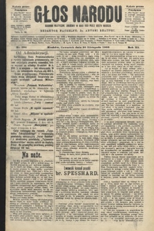 Głos Narodu : dziennik polityczny, założony w roku 1893 przez Józefa Rogosza (wydanie poranne). 1903, nr 324
