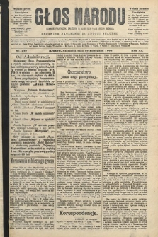 Głos Narodu : dziennik polityczny, założony w roku 1893 przez Józefa Rogosza (wydanie poranne). 1903, nr 327