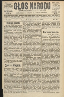 Głos Narodu : dziennik polityczny, założony w roku 1893 przez Józefa Rogosza (wydanie poranne). 1903, nr 344
