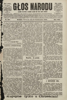 Głos Narodu : dziennik polityczny, założony w roku 1893 przez Józefa Rogosza (wydanie południowe). 1900, nr 238