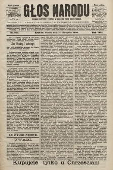 Głos Narodu : dziennik polityczny, założony w roku 1893 przez Józefa Rogosza (wydanie południowe). 1900, nr 263