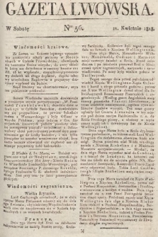 Gazeta Lwowska. 1818, nr 56