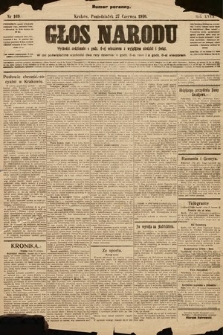 Głos Narodu (numer poranny). 1910, nr 169