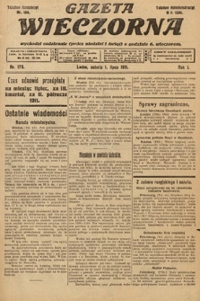 Gazeta Wieczorna. 1911, nr 170