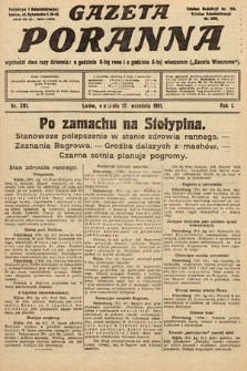 Gazeta Poranna. 1911, nr 281