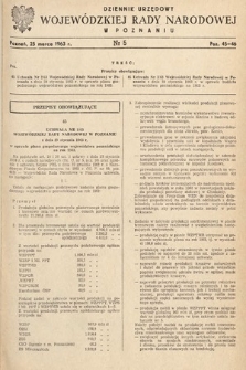 Dziennik Urzędowy Wojewódzkiej Rady Narodowej w Poznaniu. 1963, nr 5