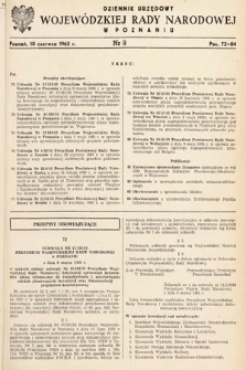 Dziennik Urzędowy Wojewódzkiej Rady Narodowej w Poznaniu. 1963, nr 9