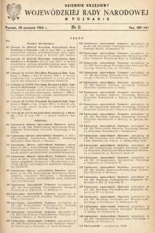 Dziennik Urzędowy Wojewódzkiej Rady Narodowej w Poznaniu. 1963, nr 11