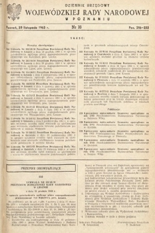 Dziennik Urzędowy Wojewódzkiej Rady Narodowej w Poznaniu. 1963, nr 16