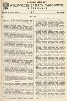 Dziennik Urzędowy Wojewódzkiej Rady Narodowej w Poznaniu. 1969, nr 5