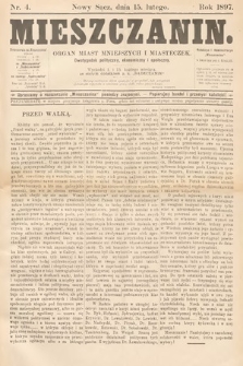 Mieszczanin : organ miast mniejszych i miasteczek : dwutygodnik polityczny, ekonomiczny i społeczny. 1897, nr 4