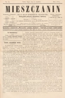 Mieszczanin : organ miast mniejszych i miasteczek : dwutygodnik polityczny, ekonomiczny i społeczny. 1897, nr 11