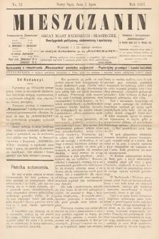 Mieszczanin : organ miast mniejszych i miasteczek : dwutygodnik polityczny, ekonomiczny i społeczny. 1897, nr 13