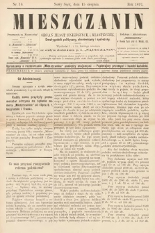 Mieszczanin : organ miast mniejszych i miasteczek : dwutygodnik polityczny, ekonomiczny i społeczny. 1897, nr 16
