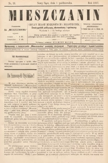 Mieszczanin : organ miast mniejszych i miasteczek : dwutygodnik polityczny, ekonomiczny i społeczny. 1897, nr 19
