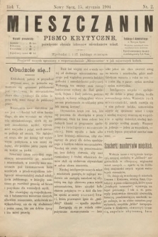 Mieszczanin : pismo krytyczne poświęcone obronie interesów mieszkańców miast. 1904, nr 2