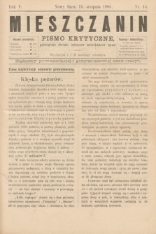 Mieszczanin : pismo krytyczne poświęcone obronie interesów mieszkańców miast. 1904, nr 16