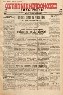 Ostatnie Wiadomości Krakowskie : gazeta popołudniowa dla wszystkich. 1932, nr 16