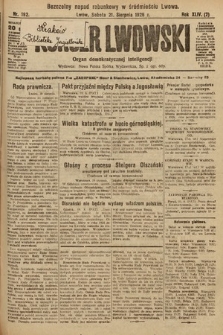 Kurjer Lwowski : organ demokratycznej inteligencji. 1926, nr 192
