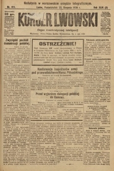 Kurjer Lwowski : organ demokratycznej inteligencji. 1926, nr 194