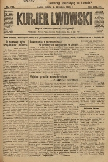 Kurjer Lwowski : organ demokratycznej inteligencji. 1926, nr 204