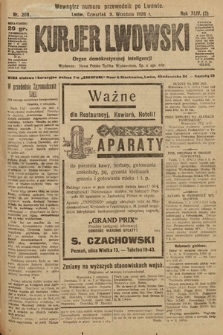 Kurjer Lwowski : organ demokratycznej inteligencji. 1926, nr 208