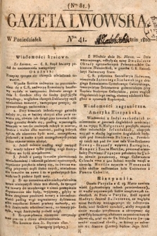 Gazeta Lwowska. 1820, nr 41