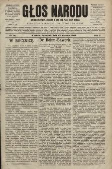 Głos Narodu : dziennik polityczny, założony w roku 1893 przez Józefa Rogosza (wydanie poranne). 1902, nr 18