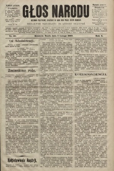 Głos Narodu : dziennik polityczny, założony w roku 1893 przez Józefa Rogosza (wydanie poranne). 1902, nr 29