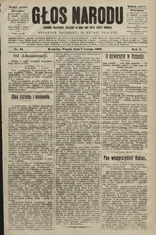 Głos Narodu : dziennik polityczny, założony w roku 1893 przez Józefa Rogosza (wydanie poranne). 1902, nr 31