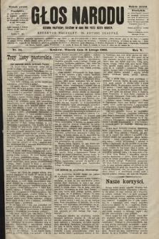 Głos Narodu : dziennik polityczny, założony w roku 1893 przez Józefa Rogosza (wydanie poranne). 1902, nr 34