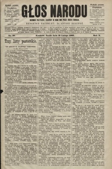 Głos Narodu : dziennik polityczny, założony w roku 1893 przez Józefa Rogosza (wydanie poranne). 1902, nr 35