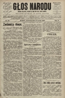 Głos Narodu : dziennik polityczny, założony w roku 1893 przez Józefa Rogosza (wydanie poranne). 1902, nr 36