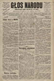 Głos Narodu : dziennik polityczny, założony w roku 1893 przez Józefa Rogosza (wydanie poranne). 1902, nr 38