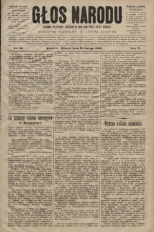 Głos Narodu : dziennik polityczny, założony w roku 1893 przez Józefa Rogosza (wydanie poranne). 1902, nr 40