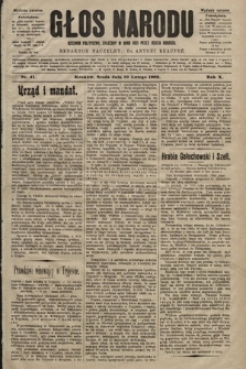 Głos Narodu : dziennik polityczny, założony w roku 1893 przez Józefa Rogosza (wydanie poranne). 1902, nr 41
