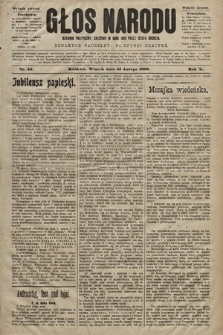 Głos Narodu : dziennik polityczny, założony w roku 1893 przez Józefa Rogosza (wydanie poranne). 1902, nr 46