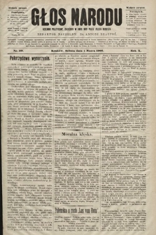 Głos Narodu : dziennik polityczny, założony w roku 1893 przez Józefa Rogosza (wydanie poranne). 1902, nr 50