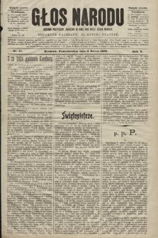 Głos Narodu : dziennik polityczny, założony w roku 1893 przez Józefa Rogosza (wydanie poranne). 1902, nr 51