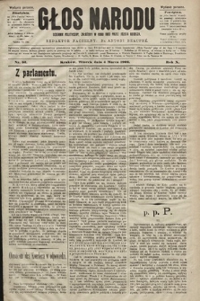 Głos Narodu : dziennik polityczny, założony w roku 1893 przez Józefa Rogosza (wydanie poranne). 1902, nr 52
