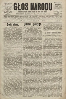 Głos Narodu : dziennik polityczny, założony w roku 1893 przez Józefa Rogosza (wydanie poranne). 1902, nr 60