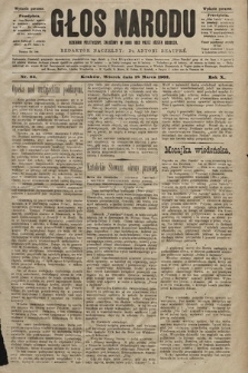 Głos Narodu : dziennik polityczny, założony w roku 1893 przez Józefa Rogosza (wydanie poranne). 1902, nr 64