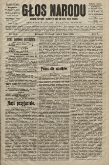 Głos Narodu : dziennik polityczny, założony w roku 1893 przez Józefa Rogosza (wydanie poranne). 1902, nr 106