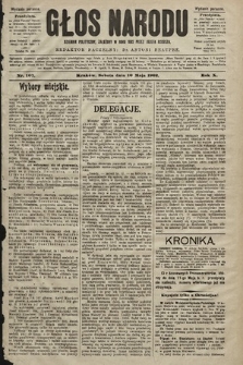 Głos Narodu : dziennik polityczny, założony w roku 1893 przez Józefa Rogosza (wydanie poranne). 1902, nr 107