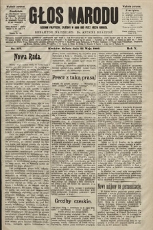 Głos Narodu : dziennik polityczny, założony w roku 1893 przez Józefa Rogosza (wydanie poranne). 1902, nr 117